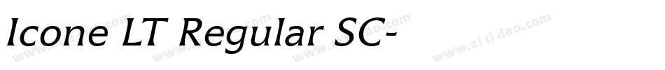 Icone LT Regular SC字体转换